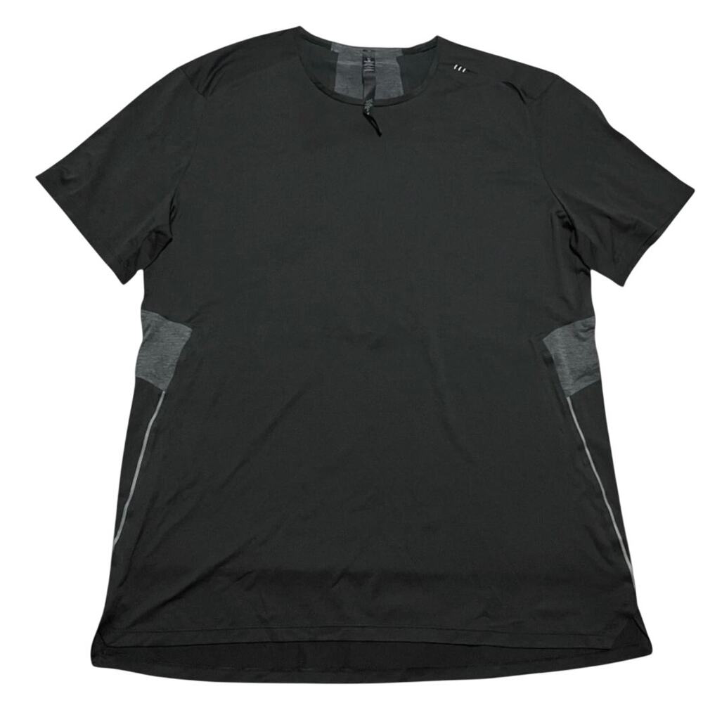 Lululemon Fast & Free Short Sleeve Running Tee, Black Obsidian, Men's Size Large